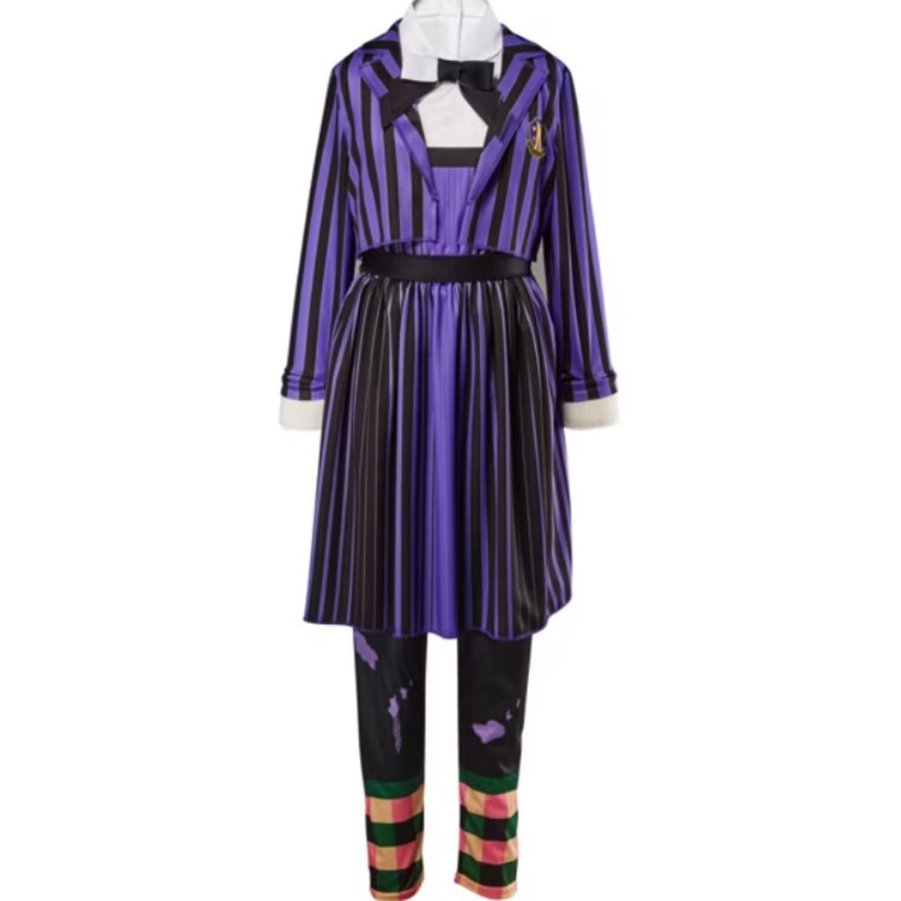 Wednesday Enid Sinclair 10/12 Halloween Costume Nevermore Academy 3 Pc Girls - Picture 3 of 6